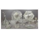 Crystal Compote, Clear Glass Serving Dishes