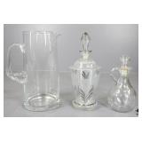 Clear Glass Pitcher & Decanters