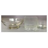 Glass Vases & Bowl