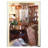 Vintage Framed Beveled Mirror