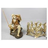 Mudman Figurine & Metal Stand