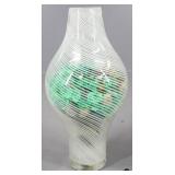 Glass Vase w/Marbles