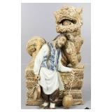 Mud Man w/Foo Dog Figurine