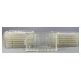 3 Section Glass Luncheon Trays