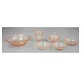 Pink Depression Glass Dishes