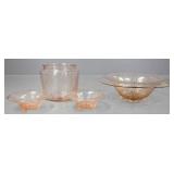 Pink Depression Glass Dishes