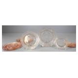 Pink Depression Glass Plates