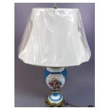 Porcelain French Painted Lamp