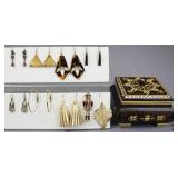 Wood Trinket Box & Jewelry