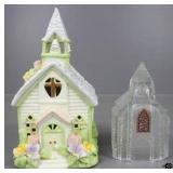 Glass & Ceramic Church Figurines