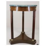 Bombay Company Wood & Green Marble Table