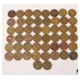 Wheat Pennies + / 50 pc