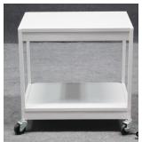 Rolling Metal & Wood Cart