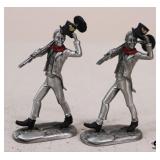 Pewter Hudson Villager Figurines / 2 pc