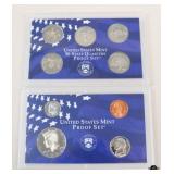 United States Mint Proof Coin Set - 1999