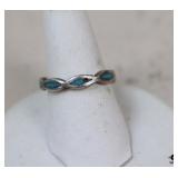 Size 5.5 Sterling & Turquoise Ring
