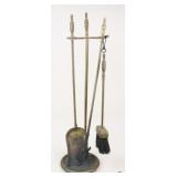 Brass Fireplace Tool Set