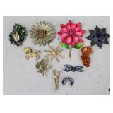 Brooches / 11 pc