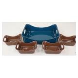 Rachel Ray Glazed Stoneware Bakers / 5 pc