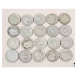 1947-1954 Roosevelt Dime Collection / 20 pc