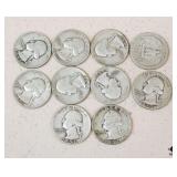 1949-1953 Quarters / 10 pc