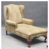 Wing Back Lounge Chair w/Claw Feet