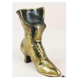 Brass Victorian Ladies Boot Match Holder