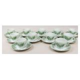 Royal Gallery "Arcadia" Cups & Saucers/ 11 sets