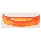 LE Smith Glass Canoe Dish