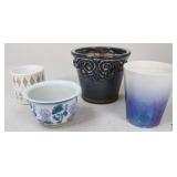 Ceramic Planters / 4 pc