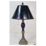 Double Socket Metal & Ceramic Lamp