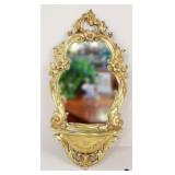 Syroco Wall Mirror w/Shelf