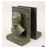 Abraham Lincoln Bronze Bookends