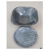 Arthur Court "Grape" Bowl & Plate / 2 pc