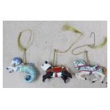 Lenox Porcelain Ornaments-1989 / 3 pc