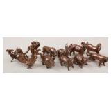 Glass Animal Figurines/ 11 pc