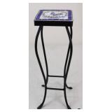 Mosaic Tile & Metal Plant Stand