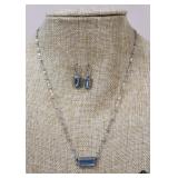 James Avery Sterling Necklace, Earrings Set / 2 pc