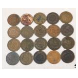 Indian Head Pennies / 20 pc