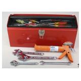 All American AA-210 Metal Tool Box W/Tools