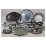 Silver Plate Serving Pieces / 12 pc