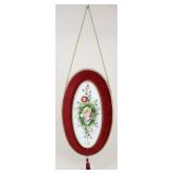 Capodimonte Porcelain Relief w/Velvet Frame
