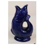 Dartmouth Blue Fish Giggle  Jug