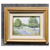 Original Bluebonnet Painting on Canvas Signed