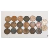 Indian Head Penny Collection / 20 Coins