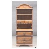 Sumter Chest w/Open Bookcase Hutch by Sumter