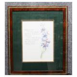 May Sarton Gardening Quote Watercolor Print