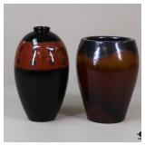 Pottery Vases / 2 Pc