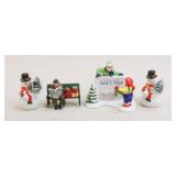 Dept 56 Snow Village Figurines / 4 Pc