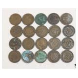 Indian Head Penny Collection / 20 Coins